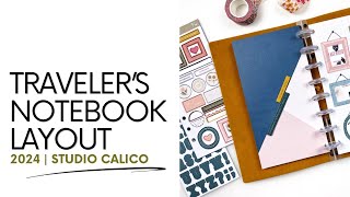 Travelers Notebook Process 2024  DT Studio Calico New Kits Unboxing [upl. by Lucy57]