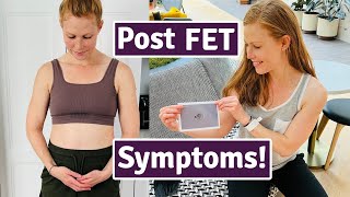 My Symptoms Post Embryo Transfer  My Life After FET [upl. by Fini]