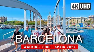 BARCELONA Walking Tour 2024 🇪🇸 Vibrant Streets Walk ▶120 min [upl. by Arrak174]