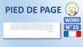 Word 15  Comment faire un Entête et pied de page [upl. by Euqirrne]