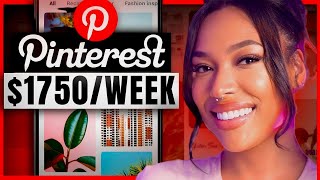 Make 1750 Per WEEK With Pinterest Affiliate Marketing Beginners Guide [upl. by Robson]