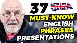 37 VITAL Phrases for Presentations In English  SPEAK LIKE A PRO [upl. by Lowson]