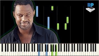 Brian Mcknight  Love is  Synthesia Piano Tutorial [upl. by Asilem]