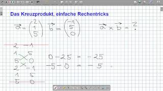 ANG020 Das Kreuzprodukt III einfach Rechentrick [upl. by Wharton774]