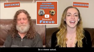 5 Freud aggression dopamine  Robert Sapolsky FatherOffspring Interviews [upl. by Lundt]