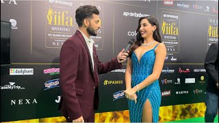 Nora called Mohit “babyboy” 😂  full interview at iifa 2022 [upl. by Tenahs292]