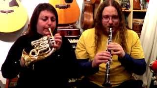 Contradanza  Mini French Horn amp Sopranino Clarinet Duo [upl. by Merri]