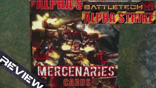 Review BattleTech Alpha Strike Mercenaries Cards [upl. by Naresh]