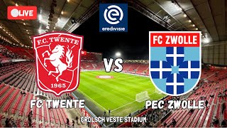 🔴LIVE FC TWENTE VS PEC ZWOLLE  EREDIVISIE 202425  HILGERS VS REIJNDERS  REACTION COMMENTARY [upl. by Gauldin418]