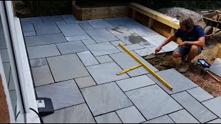 Grey sandstone patio time lapse method in description [upl. by Henri656]