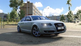 Driving around Cebulowo Audi A6C6 42FSI with Phone VR Google [upl. by Kcirdlek615]