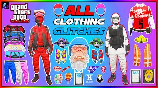 ALL WORKING GTA 5 CLOTHING GLITCHES IN 1 VIDEO BEST CLOTHING GLITCHES IN GTA 5 ONLINE AFTER PATCH [upl. by Ennahgem475]