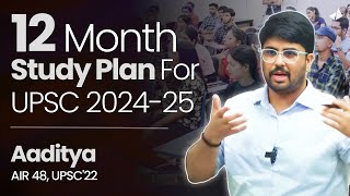 IASAaditya AIR 48s 12month Detailed Study Plan for UPSC 202425 prelims [upl. by Asoj911]