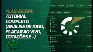 FLASHSCORE  TUTORIAL COMPLETO COMO ANALISAR OS JOGOS PLACAR AO VIVO FAVORITAR OS JOGOS ETC 🍀 [upl. by Asirem]