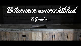 Betonnen aanrechtblad  Zelf maken [upl. by Ande]