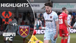 Jarrod Bowns winner completes West Ham comeback vs Kidderminster  FA Cup Highlights  ESPN FC [upl. by Lal]