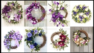 Latest diy Christmas door hanging wreath decoration ideas 2k24 [upl. by Hnahym]