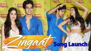 Zingaat Song Launch From Dhadak Movie  Janhvi Kapoor Ishaan Khatter [upl. by Ellinad]