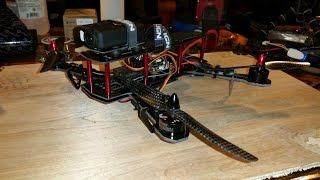 250 Quadcopter Complete Build CC3D QAV Blackout Clone [upl. by Ikilisav]