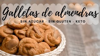 GALLETAS DE ALMENDRAS SIN AZÚCAR NI HARINA [upl. by Mellie]