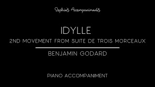 Idylle from Suite de trois morceaux by Benjamin Godard  Piano Accompaniment [upl. by Durware]