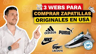 3 MEJORES PAGINAS para COMPRAR ZAPATILLAS ORIGINALES a BAJO PRECIO en USA ESTADOS UNIDOS [upl. by Giesecke]