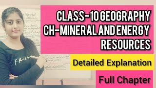 Minerals and Energy resources class 10 geographysst by Simran Sahni [upl. by Adnamal382]