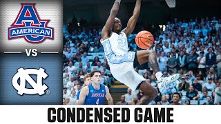 American vs North Carolina Condensed Game  202425 ACC Men’s Basketball [upl. by Anihpled]