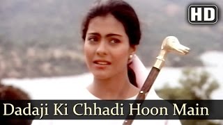 Dadaji Ki Chhadi Hu Main  Kajol  Jeetendra  Udhar Ki Zindagi  Bollywood Songs  Anand Milind [upl. by Aytida]