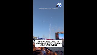 Scary Fireworks go into crowd at Utah 4th of July celebration [upl. by Mcferren137]