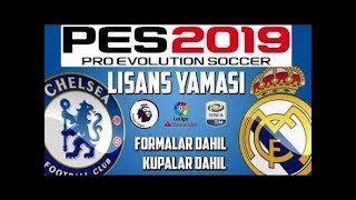 PES 2019 PS4 LİSANS YAMA KURULUM ve DOSYALAR  PC UYUMLU Pes 2019 Lisans Yaması Nasıl Yapılır [upl. by Ayikin]