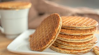 Stroopwafel Recipe  Dutch Waffle Cookies [upl. by Lusty588]