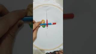 kashidakari art kashida handembroidery embroiderysimple [upl. by Yt59]