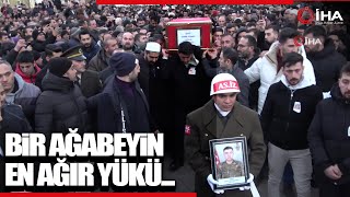 Şehit Piyade Sözleşmeli Er Semih Yılmazın Tabutunu Ağabeyi Taşıdı [upl. by Yor522]