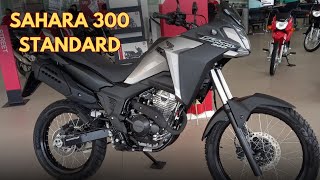 NOVA HONDA 300 SAHARA 2024  STANDARD ⚫ PREÇO FICHA TÉCNICA EM DETALHES ✅👇 [upl. by Eiramyelhsa556]