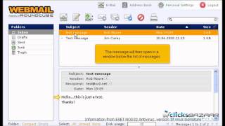 How to open an email message in RoundCube [upl. by Inaflahk91]