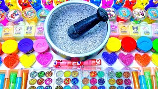 Satisfying Video How To Make Soda Slime Mixing Lipstick Glitter Makeup Cosmetics ASMR Slime Relax [upl. by Yvi97]