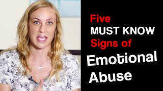 5 MUST KNOW SIGNS of EMOTIONAL ABUSE [upl. by Enomis]