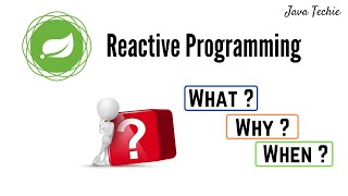 Spring Boot  Introduction to Reactive Programming  JavaTechie [upl. by Negaet83]