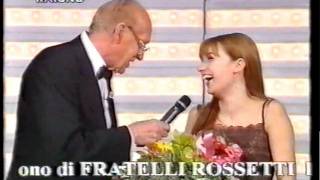 Luca Sepe  premiazione  Sanremo 1998 [upl. by Rissa]