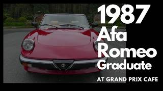 1987 Alfa Romeo Graduate at Grand Prix Cafe [upl. by Nickles435]