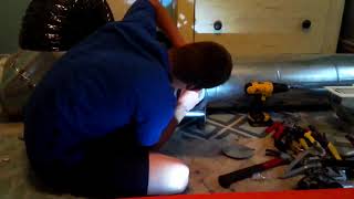 How to install and adjust a manual damper for HVAC ductwork [upl. by Robaina58]