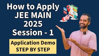 How to apply JEE Main 2025 session 1  Demo  Step by step [upl. by Xad747]