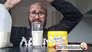 Nesquik Strawberry Milkshake Powder review [upl. by Ayvid240]