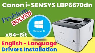 ✅Easy Way to Install Canon LBP6670dn Printer🖨 DriverWindows🔟 x64x862021Javed Tech Master [upl. by Croom953]