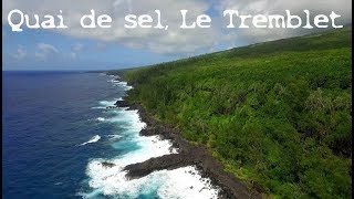 P3  Quai de sel ancien port  Le Tremblet  La Réunion  DJI Phantom 3OSMO [upl. by Ahsinrad239]