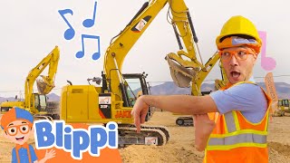 Im an Excavator  Brand New BLIPPI Excavator Song  Fun Educational Songs For Kids [upl. by Noelani]