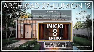 NUEVO CURSO ARCHICAD 27  LUMION 12  2024 [upl. by Divadnahtanoj727]