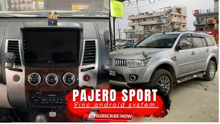 PAJERO SPORT install unplug blockbuster 9inc android system [upl. by Mitinger]