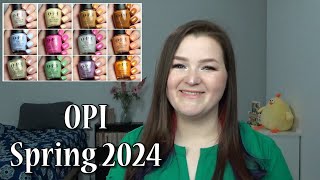 OPI Spring 2024  Live Application  DupesComparisons [upl. by Willms]